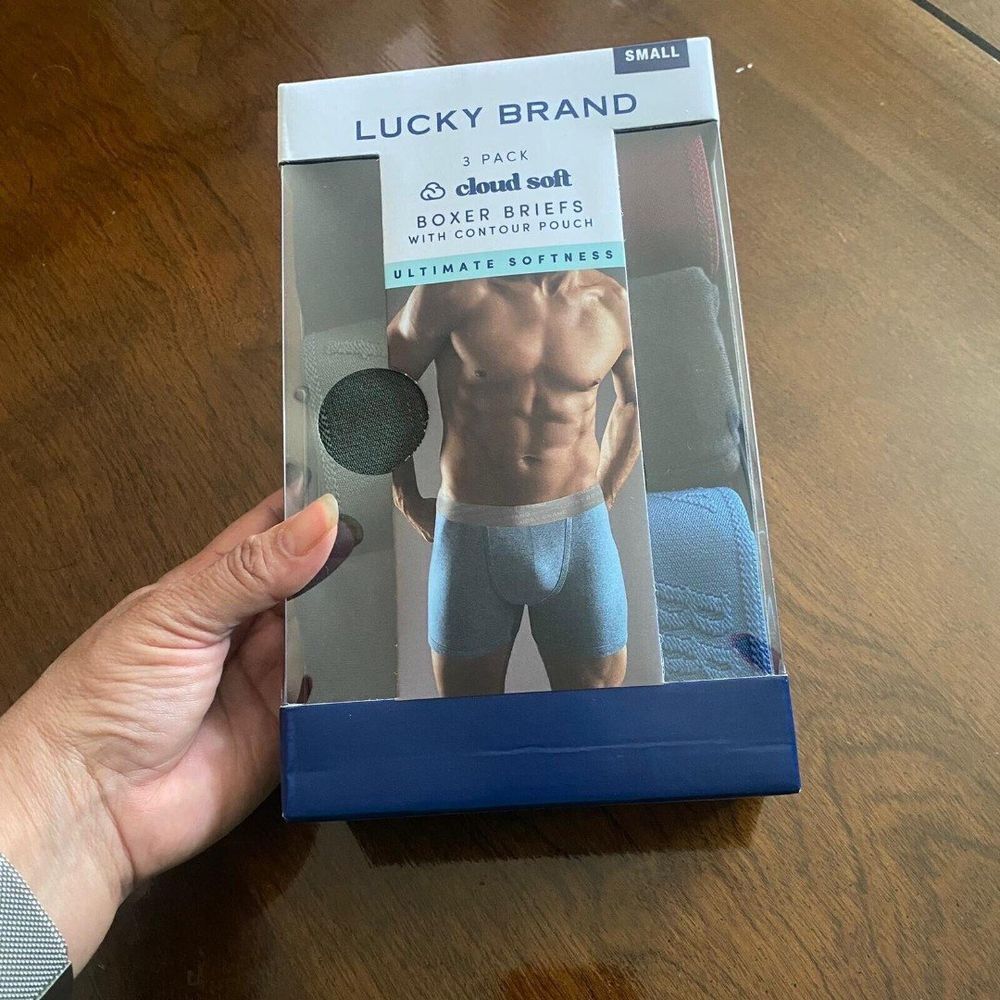 3 Pack LUCKY BRAND Men COTTON Boxer Briefs Stretch multicolor Size Small NEW - Picture 10 of 10